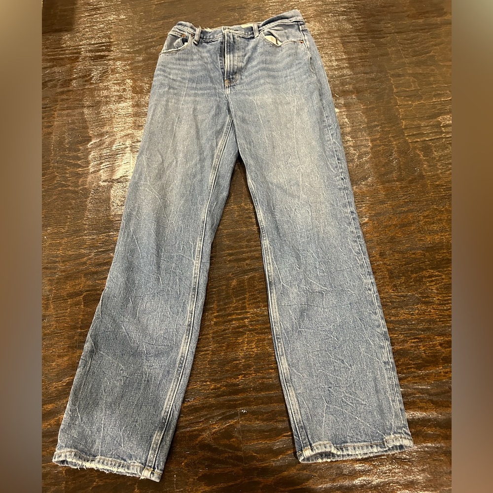 abercrombie & fitch the 90s straight ultra high rise jeans